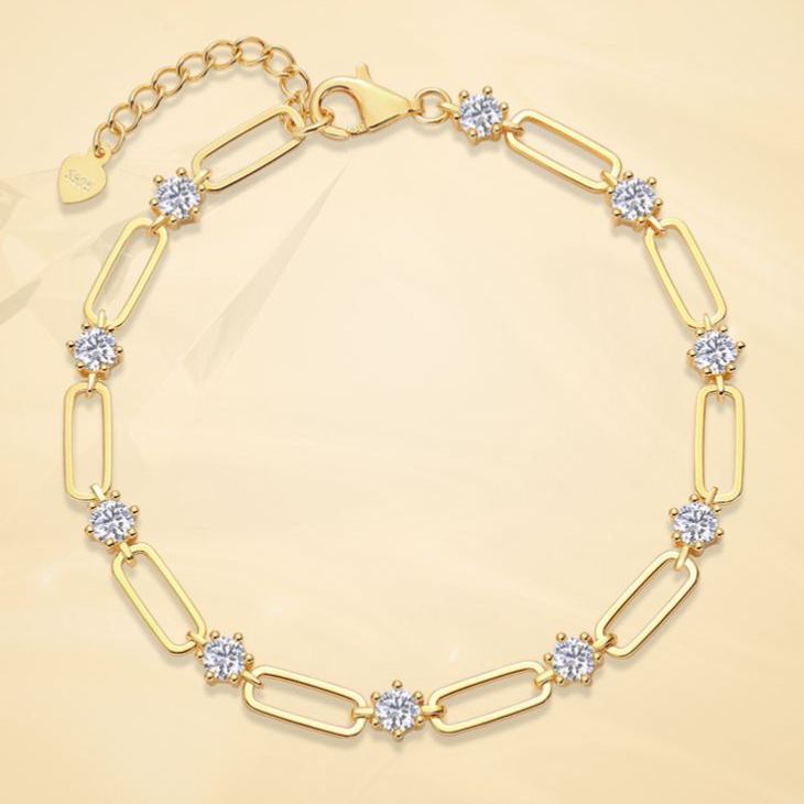 S925 Silver Moissanite Bracelet