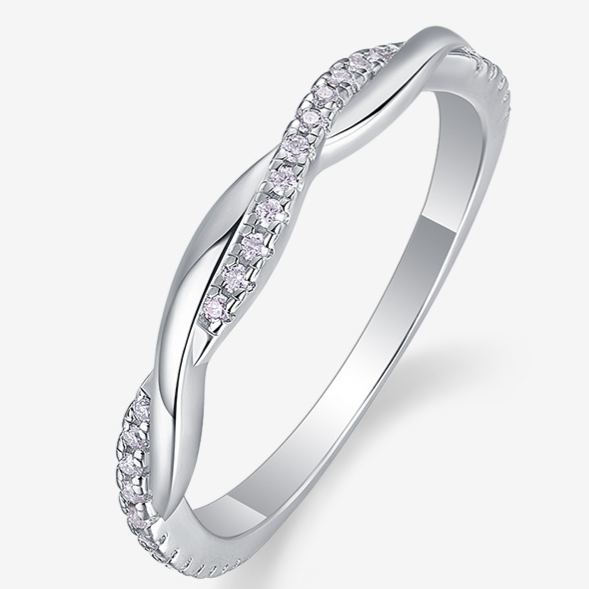 S925 Silver Moissanite Ring