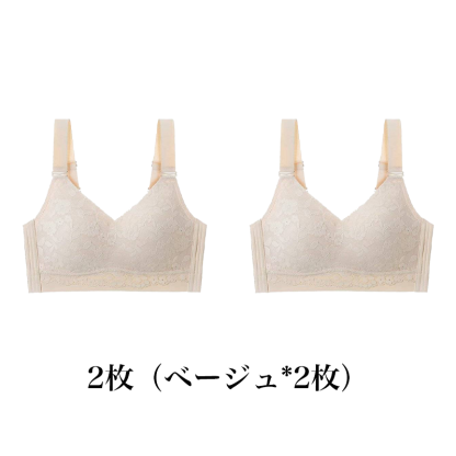 【花柄着瘦せブラ】大きな胸が小さく見える、肌にやさしい下垂防止ブラジャー