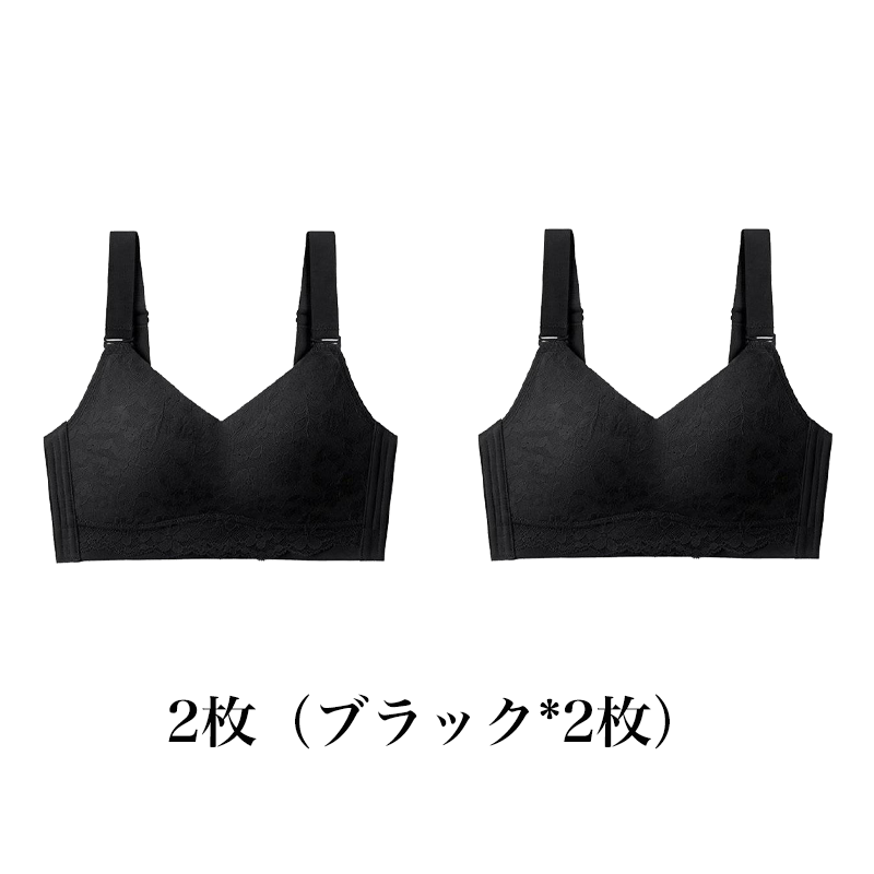【花柄着瘦せブラ】大きな胸が小さく見える、肌にやさしい下垂防止ブラジャー