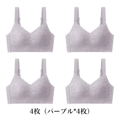 【花柄着瘦せブラ】大きな胸が小さく見える、肌にやさしい下垂防止ブラジャー