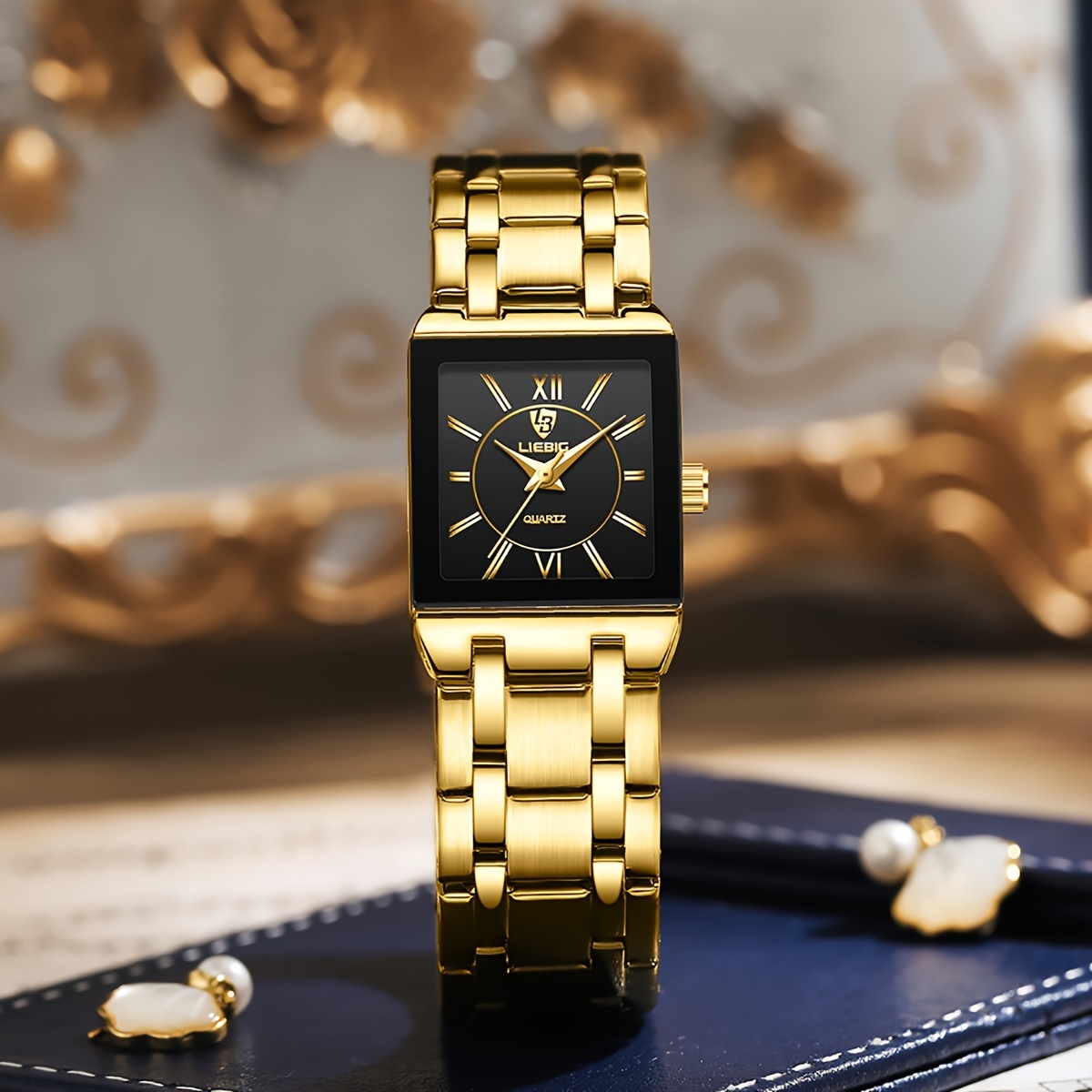 LIEBIG Men Women Classic Square Business Quartz Watch
