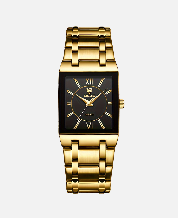 Men Women Classic Square Business Quartz Watch