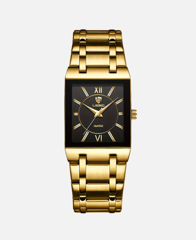 Men Women Classic Square Business Quartz Watch