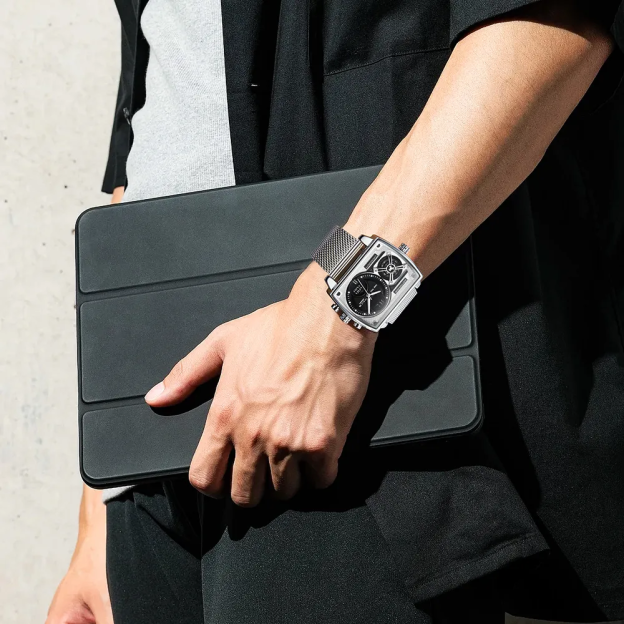 Ark II Square Large Dial Watch