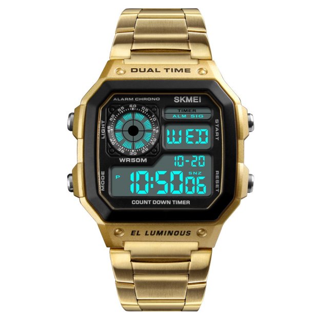 Top Brand Wholesale Stainless Steel Men Luxury Fashion Digital Watch