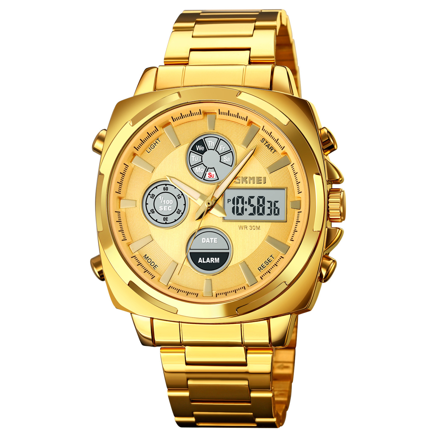 Multi functional dual movement watch