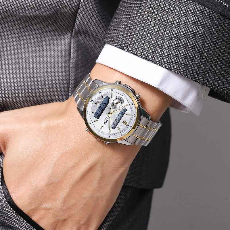 Men's radar dual display business simple watch