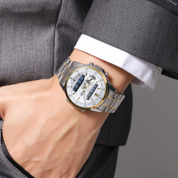 Men's radar dual display business simple watch
