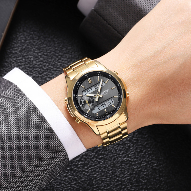 Men's radar dual display business simple watch