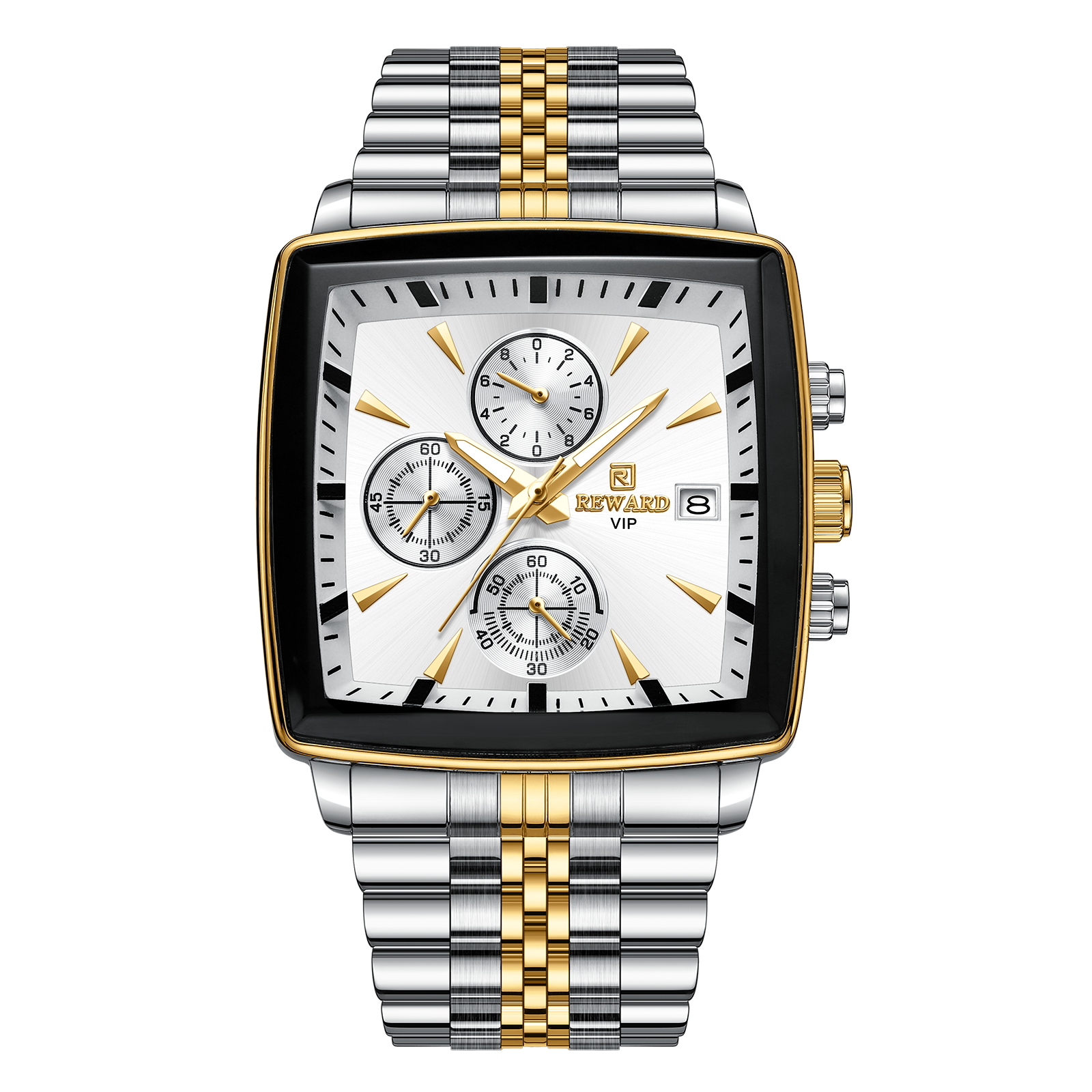 Rectangle Men's Watches Quartz Wristwatches Luxury Business Watch