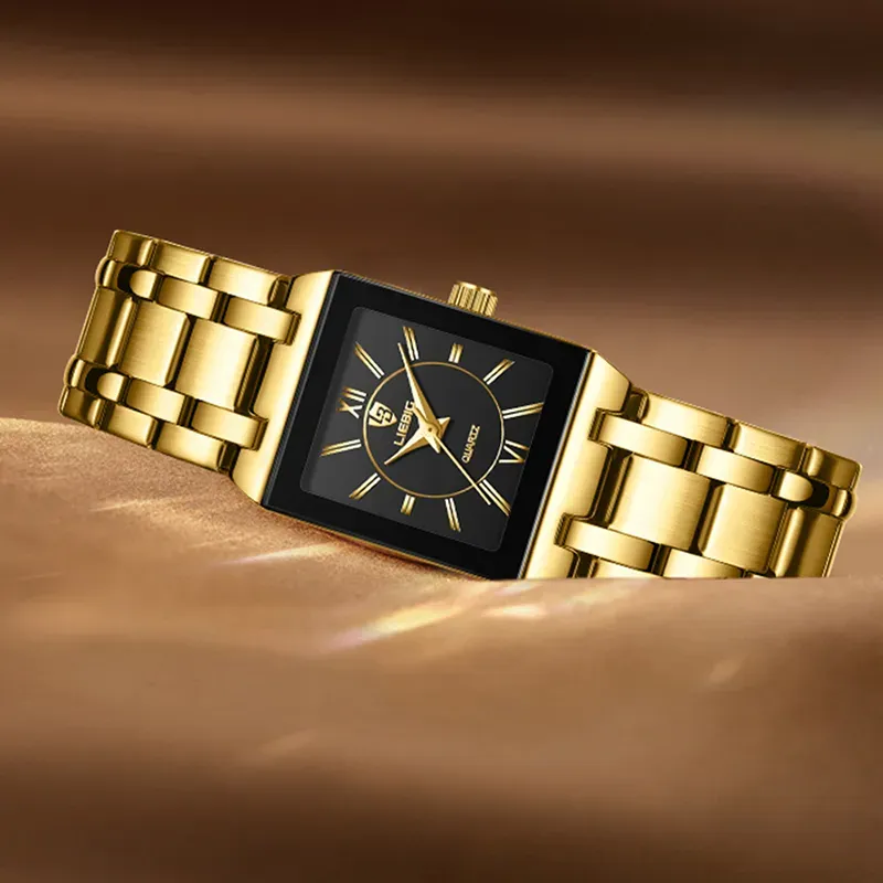 Men Women Classic Square Business Quartz Watch