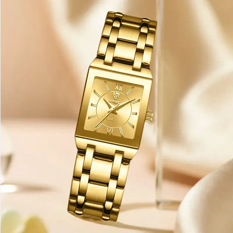 Men Women Classic Square Business Quartz Watch