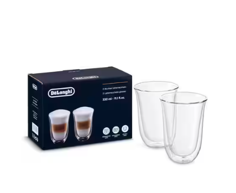 De'Longhi Double Wall Lattemacchiato Glasses DLSC312