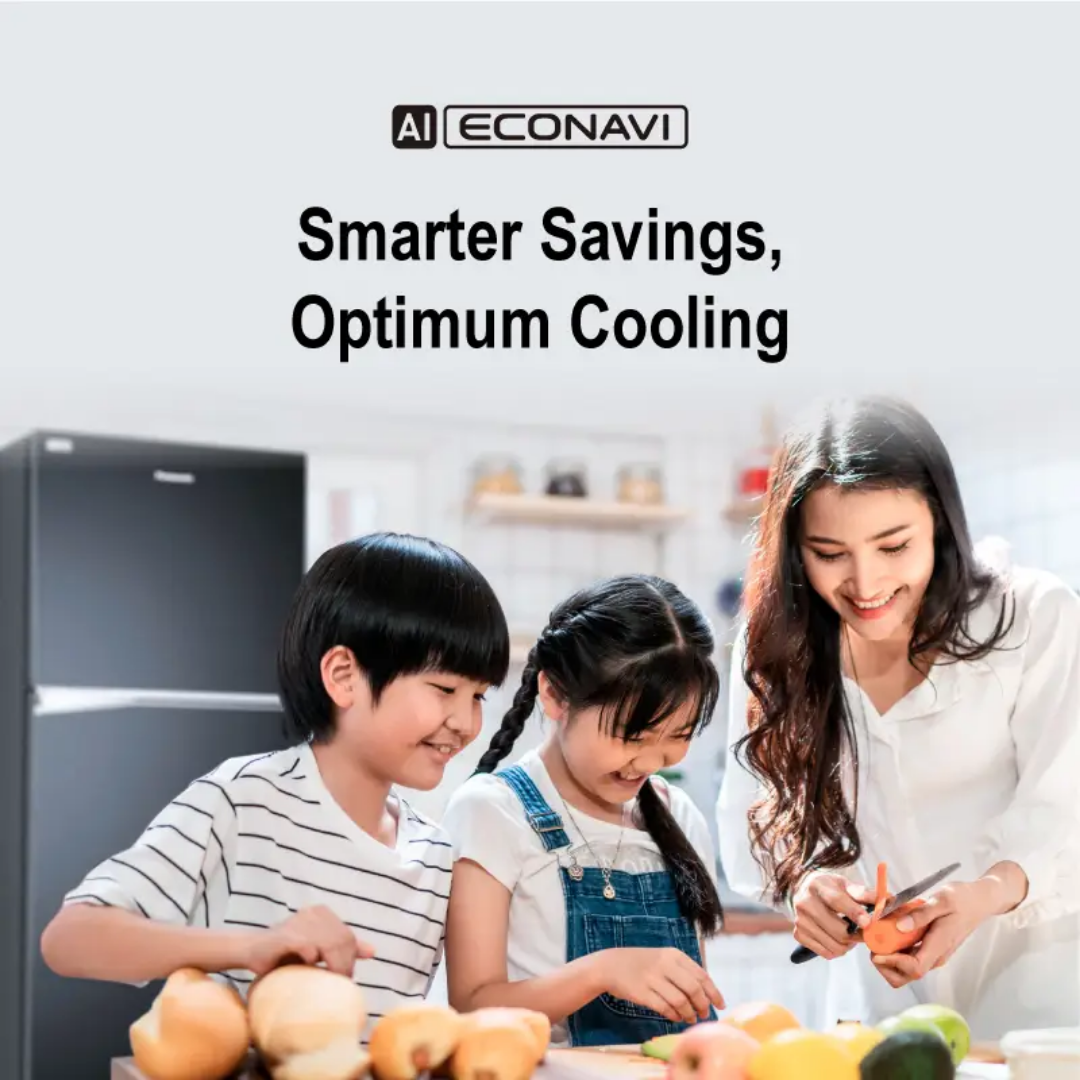 Panasonic NR-TV301 288L Inverter Energy Saving 2-Door Top Freezer Refrigerator NR-TV301BPKM