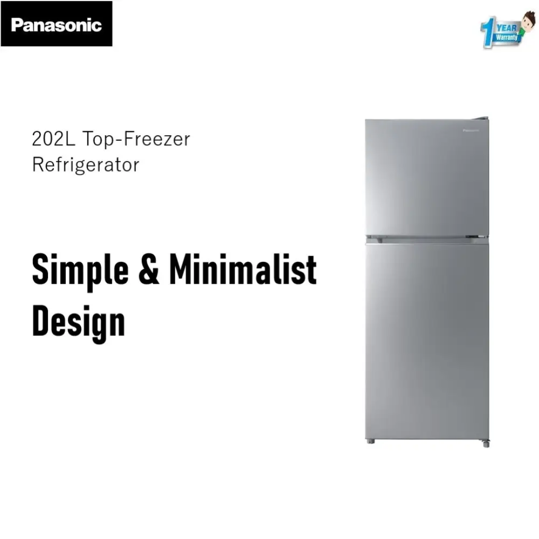 Panasonic NR-TC221B 202L 2-Door Top Freezer Refrigerator NR-TC221BUSM