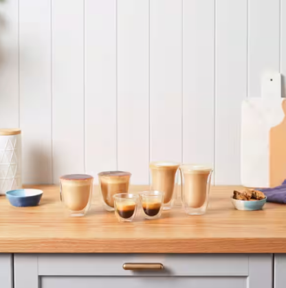 De'Longhi Double Wall Cappuccino Glasses DLSC311