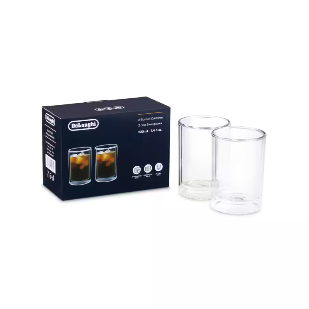 De'Longhi Double Wall Cold Brew Glasses 220ml DLSC324