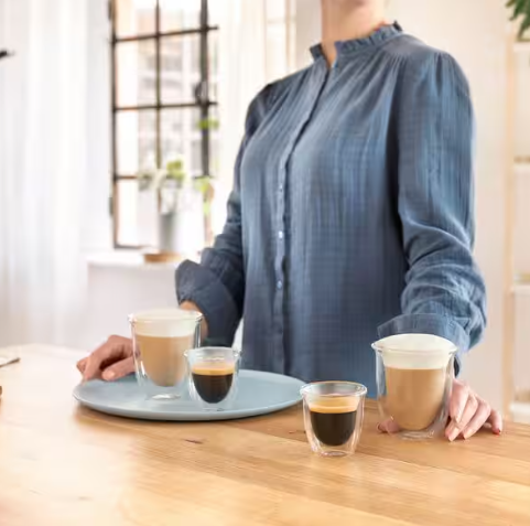 De'Longhi Double Wall Cappuccino Glasses DLSC311