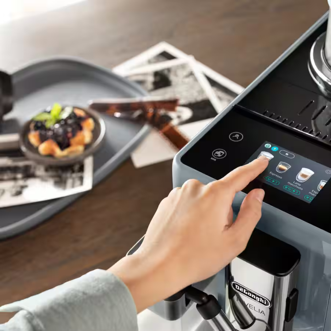 Delonghi Rivelia Pebble Grey Coffee Machine - EXAM440.55.G