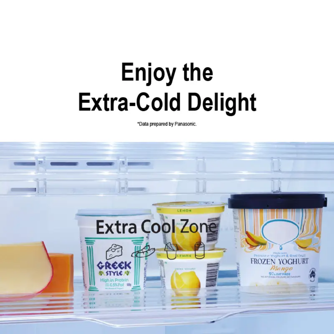 Panasonic NR-TZ601 610L Inverter 2-Door Top Freezer Refrigerator NR-TZ601BPSM