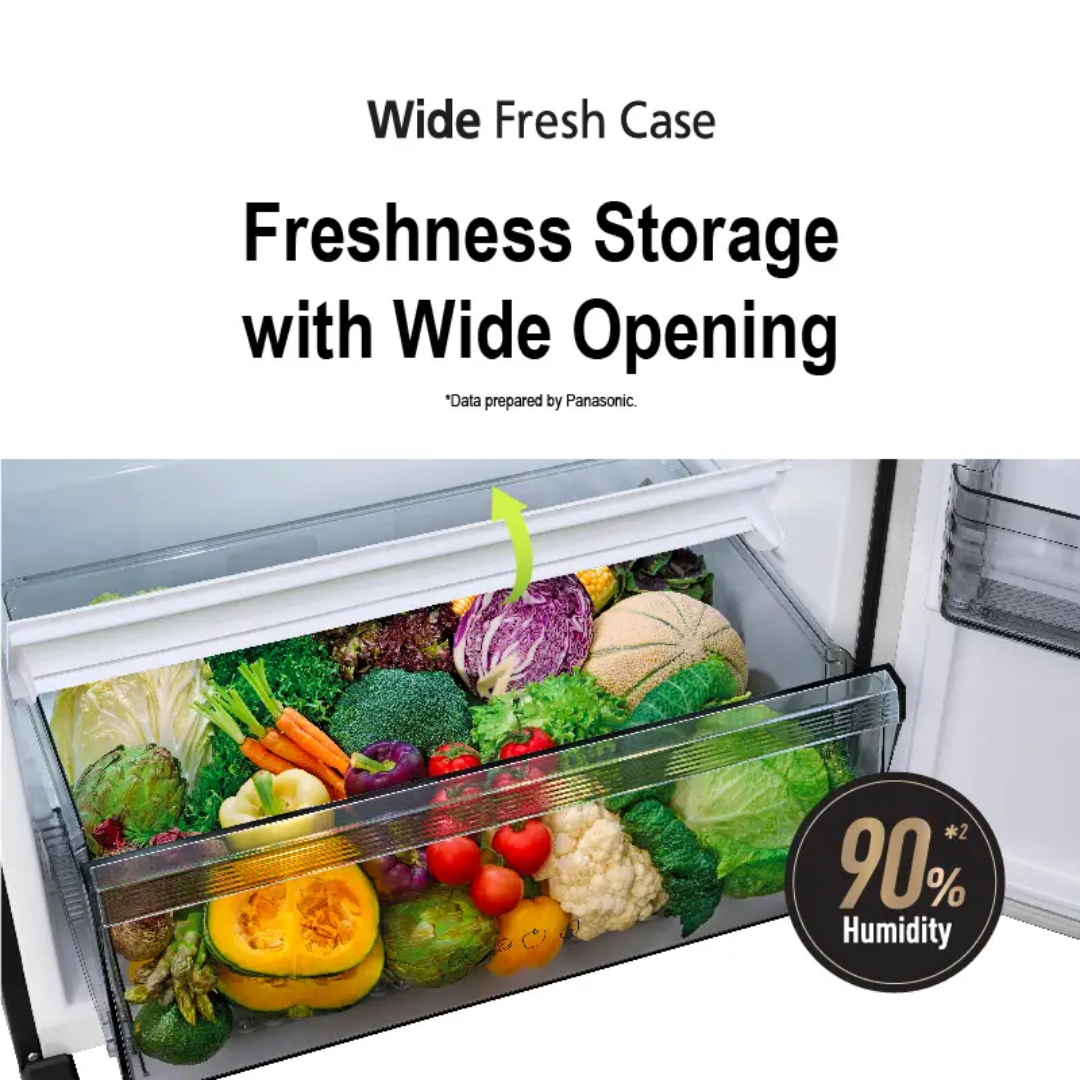 Panasonic NR-TZ601 610L Inverter 2-Door Top Freezer Refrigerator NR-TZ601BPSM