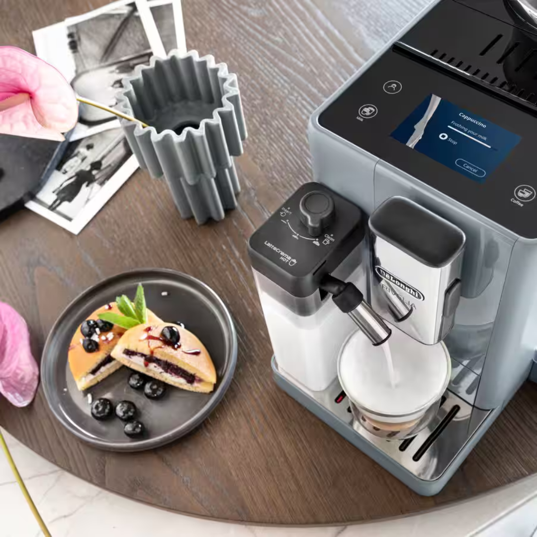 Delonghi Rivelia Pebble Grey Coffee Machine - EXAM440.55.G