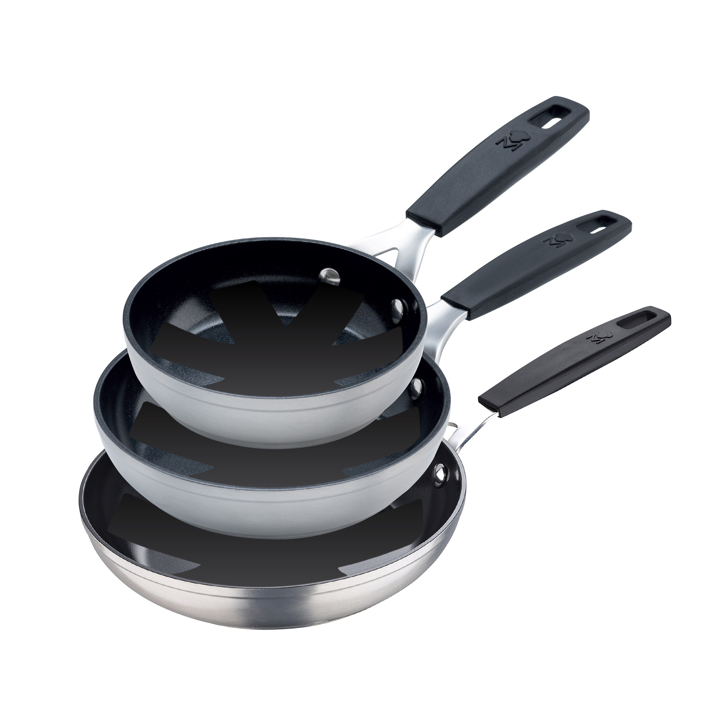 MasterPro Smart – Set of 3 Frying Pans 20, 24 and 28 cm - BGEU5598