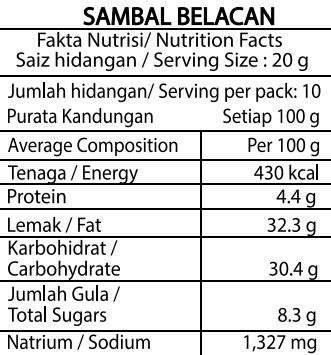 Nusantara Sambal Belacan (210g)
