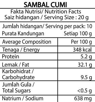 Nusantara Sambal Cumi (210g)