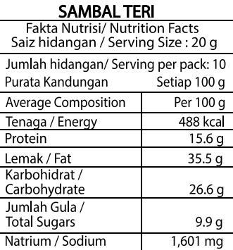 Nusantara Sambal Teri (210g)