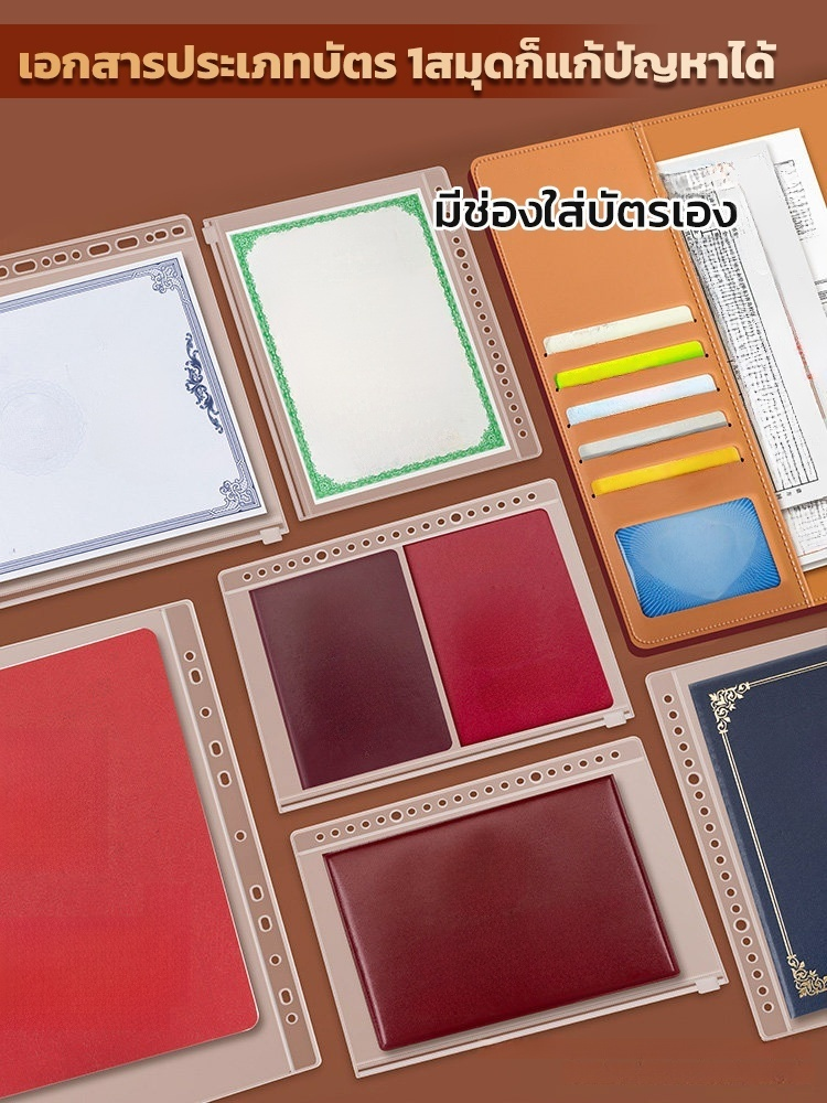 📁ปรับปรุงใหม่และหนาขึ้น ความจุขนาดใหญ่ | ที่จัดเก็บบัตรประจำตัวสำหรับครอบครัว | หน้าภายในโปร่งใสกันน้ำพร้อมตัวล็อคแม่เหล็ก💼