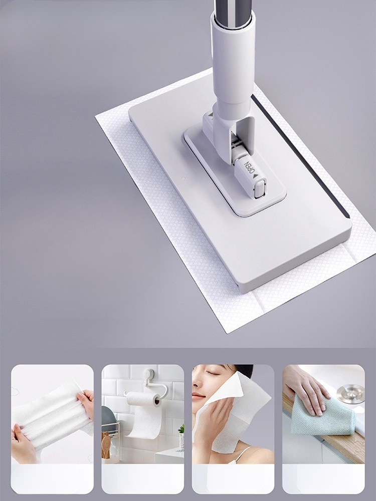 ไม้ถูพื้นหนีบผ้าเช็ดหน้าอัตโนมัติ