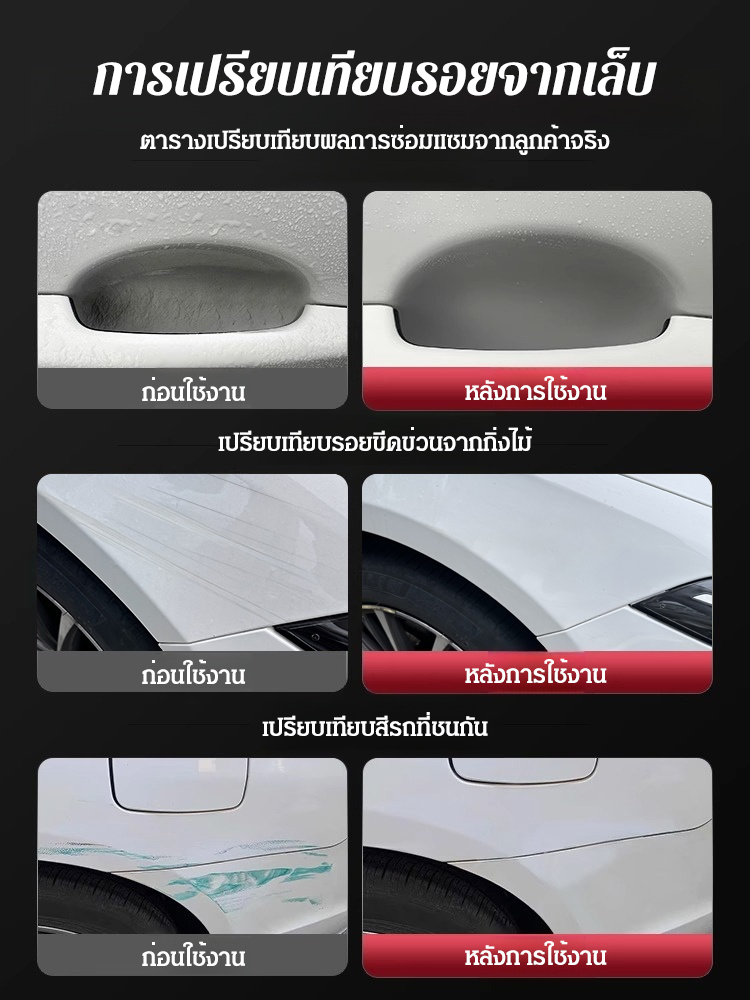 🚗 น้ำยาเคลือบขัดเงา ซ่อมรอยขีดข่วนรถยนต์ ขวดเดียว เปลี่ยนลุคใหม่! ✨