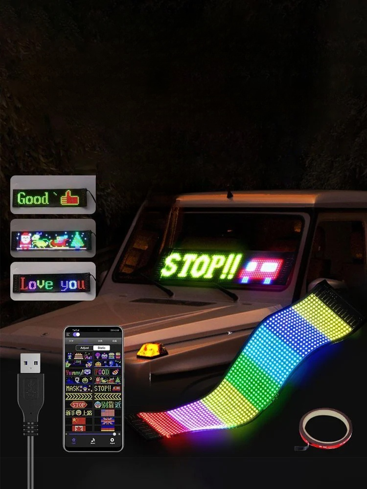 หน้าจอ LED แบบนุ่มในรถยนต์บางเฉียบ มีความเหนียวดี บางเฉียบ