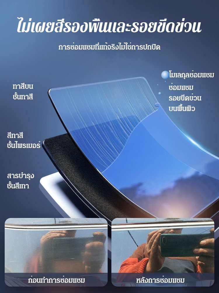 🚗 น้ำยาเคลือบขัดเงา ซ่อมรอยขีดข่วนรถยนต์ ขวดเดียว เปลี่ยนลุคใหม่! ✨