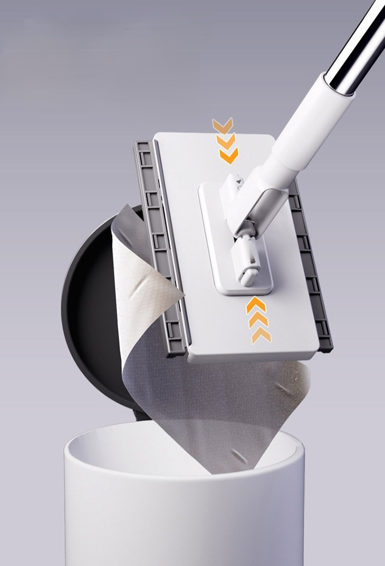 ไม้ถูพื้นหนีบผ้าเช็ดหน้าอัตโนมัติ