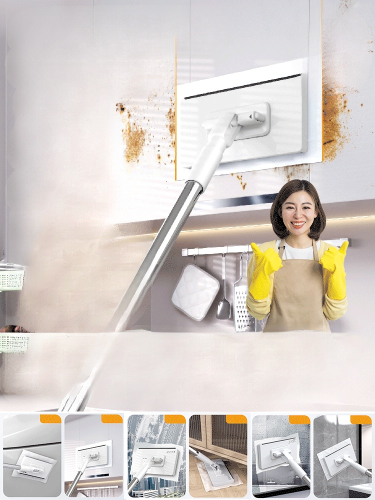 ไม้ถูพื้นหนีบผ้าเช็ดหน้าอัตโนมัติ