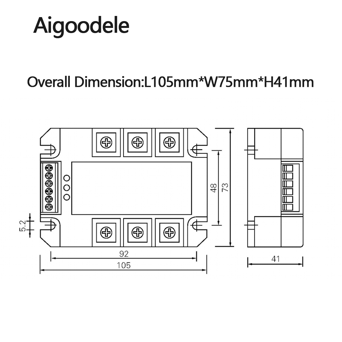 High Performance Ceramic Thyristor Lscr-3 380V Thyristor Controller 10A 