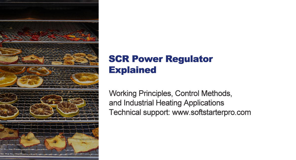SCR power regulator for industrial heating control panel with temperature regulation system