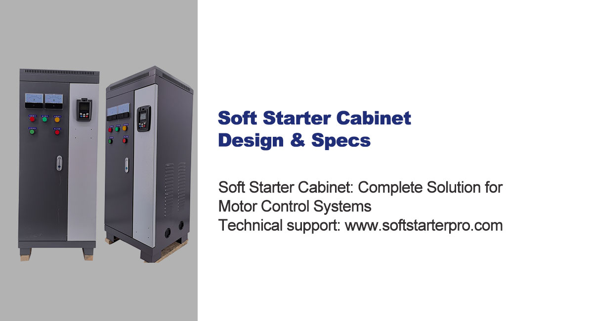 industrial soft starter cabinet for motor control system with integrated components
