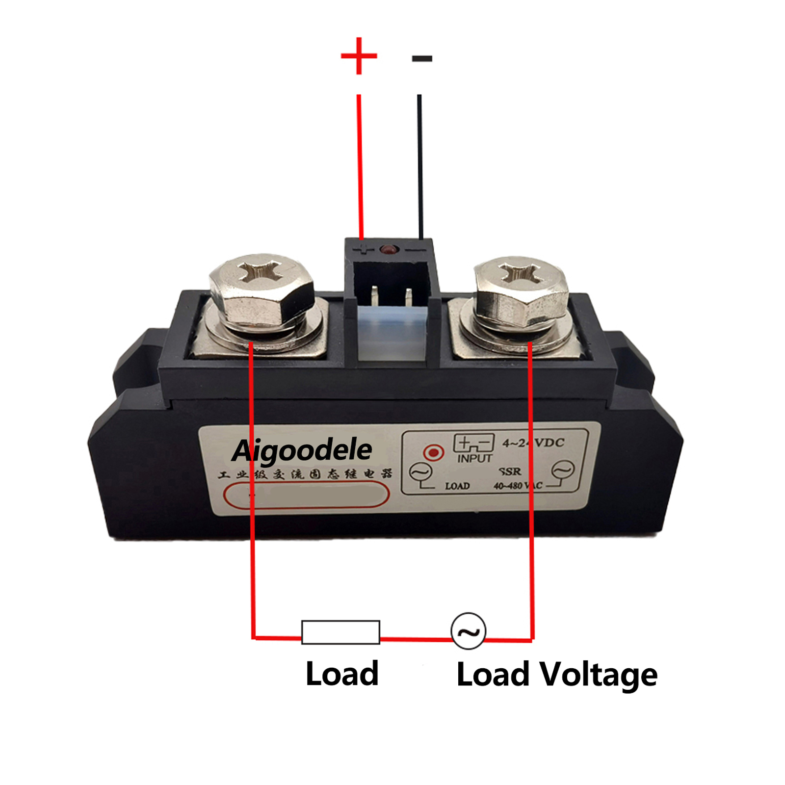 H375ZF Solid State Relay 75A Long SSR-H375ZF DC Control AC Industrial Grade Relay Module