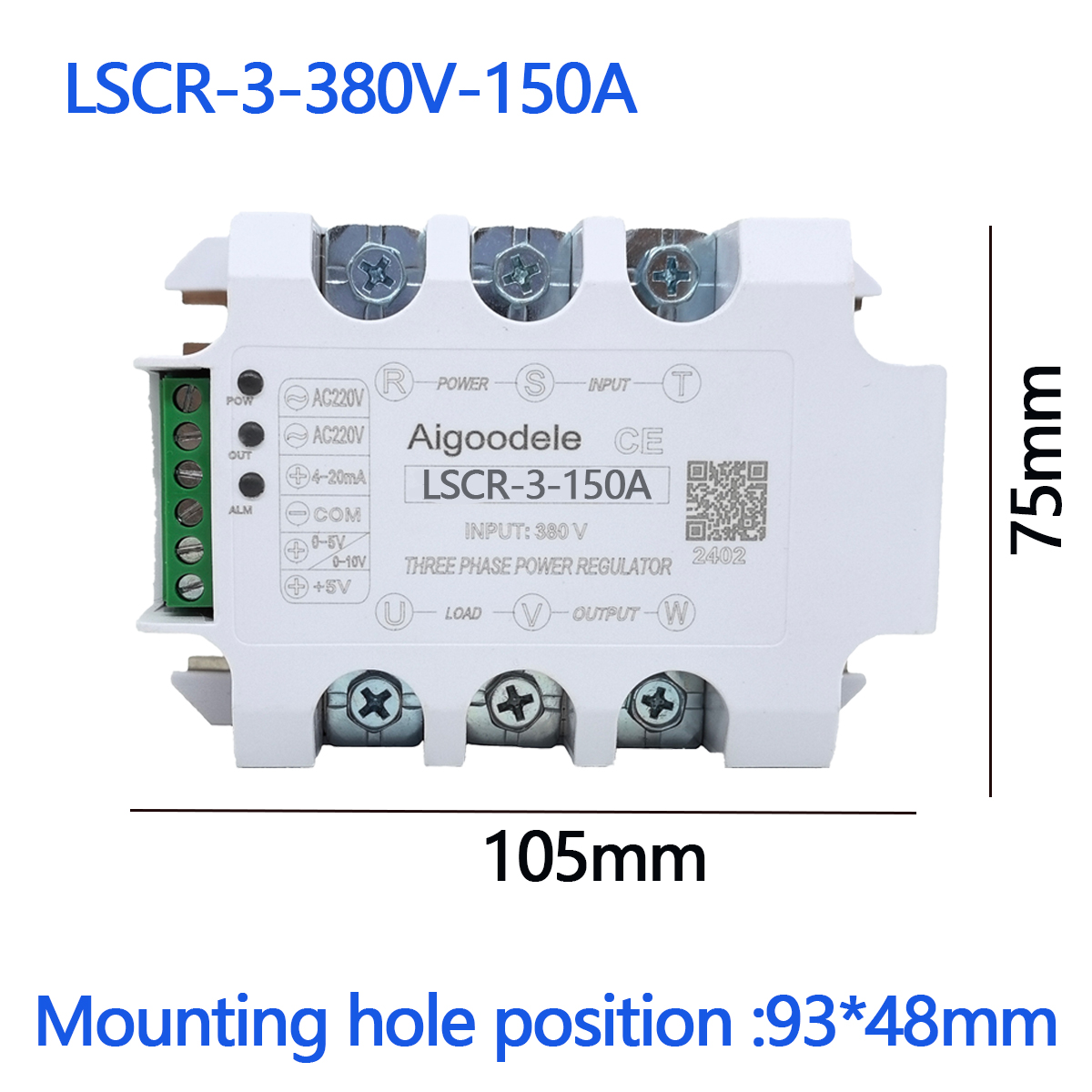 Voltage Regulator Rectifier Diode Module Lscr-3 380V SCR Power Control 150A