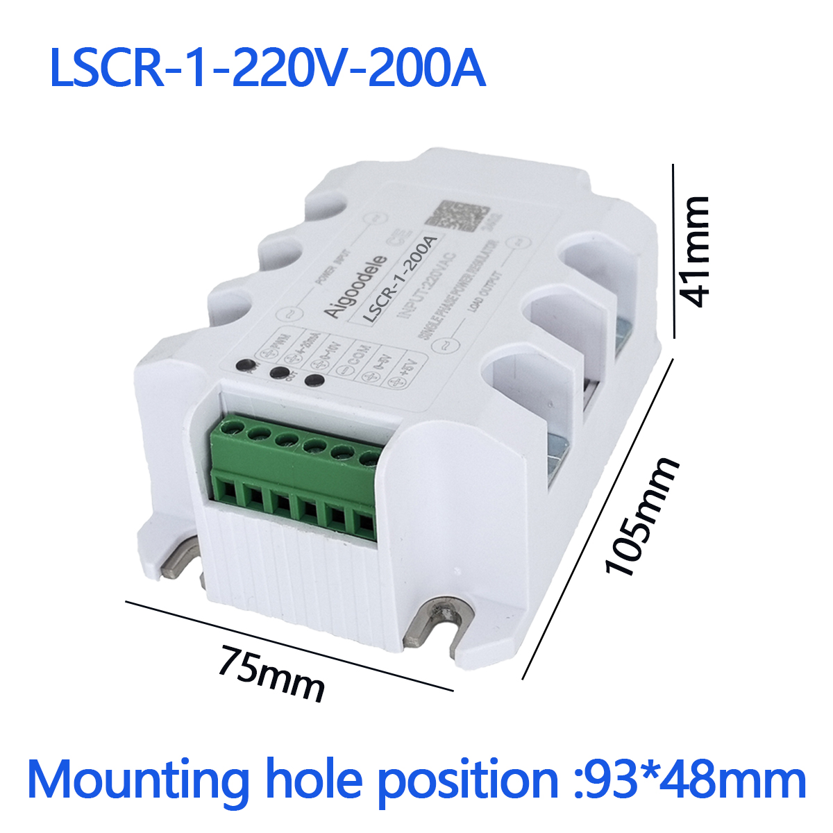 Voltage Regulator Power Distribution Lscr-1 220V Thyristor Power Controller 200A 