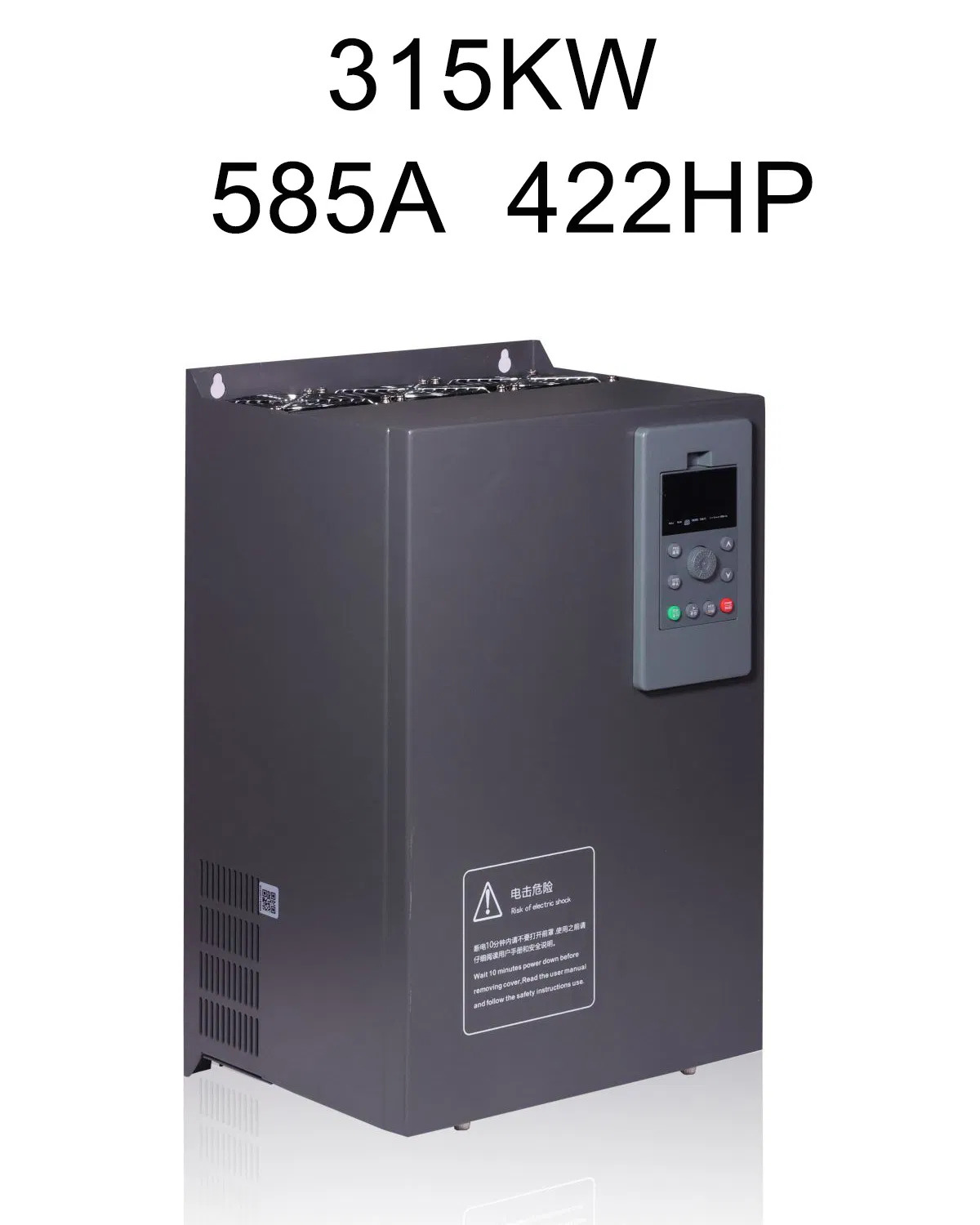 380V 3phase Variable Frequency Drive Converter 315kw 585A 422HP AC VFD for Drives Motor Control High 