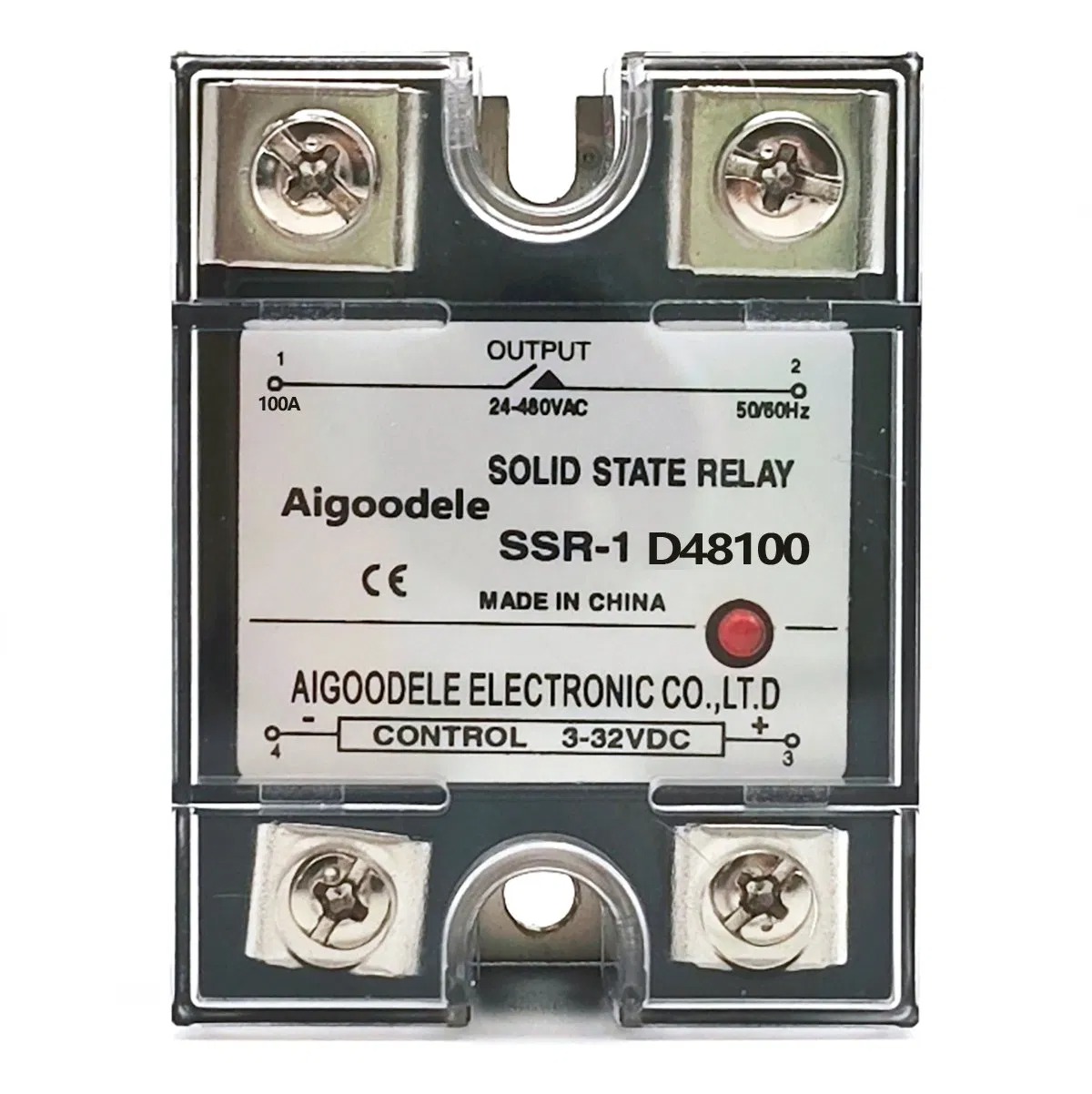 SSR Small 220V AC Solid State Relay 24V Single Phase JGX-1-100DA DC Control AC Module DC-AC