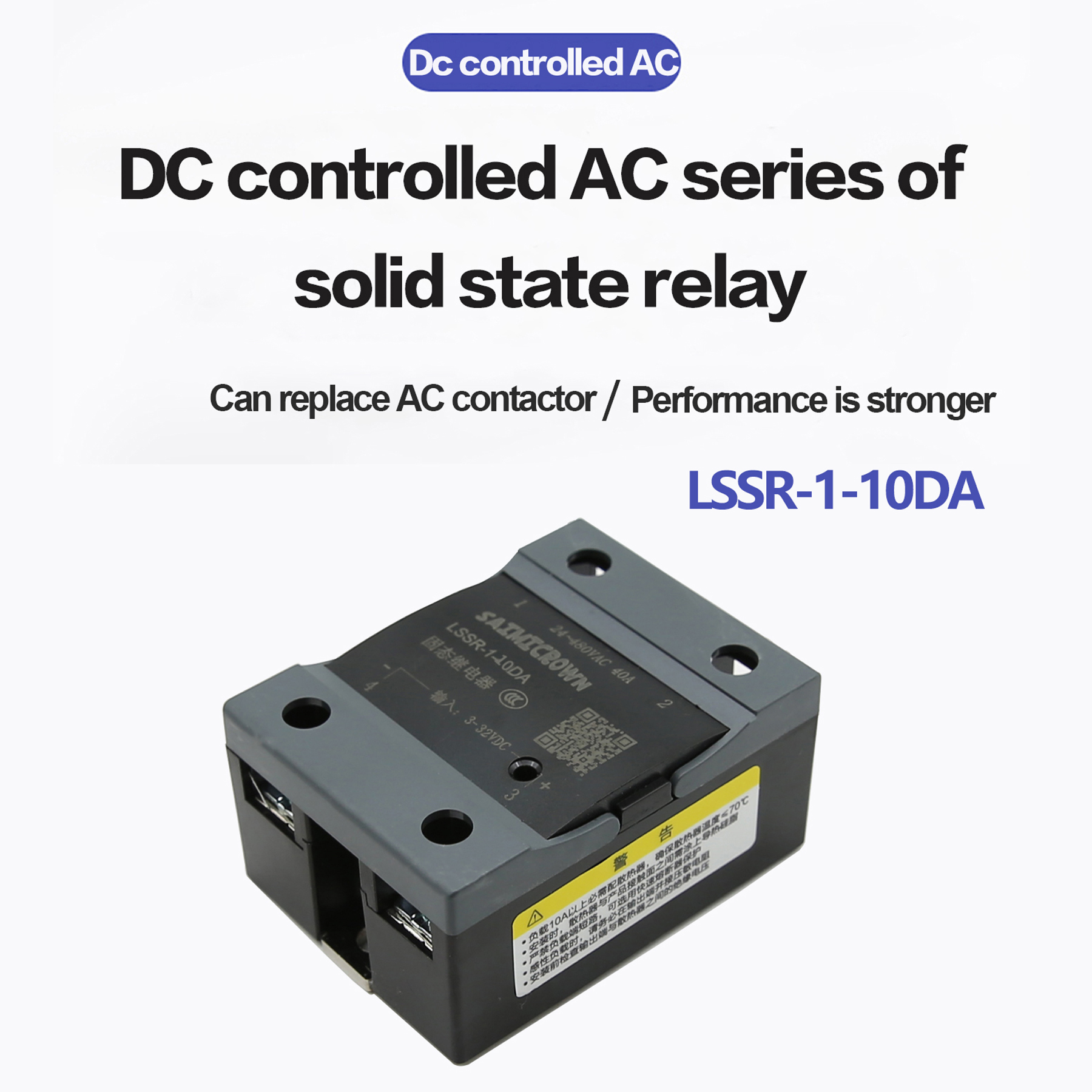Solid State Relay SSR Lssr-1 10A Single Phase 220V DC to AC Mini Solid State Relay