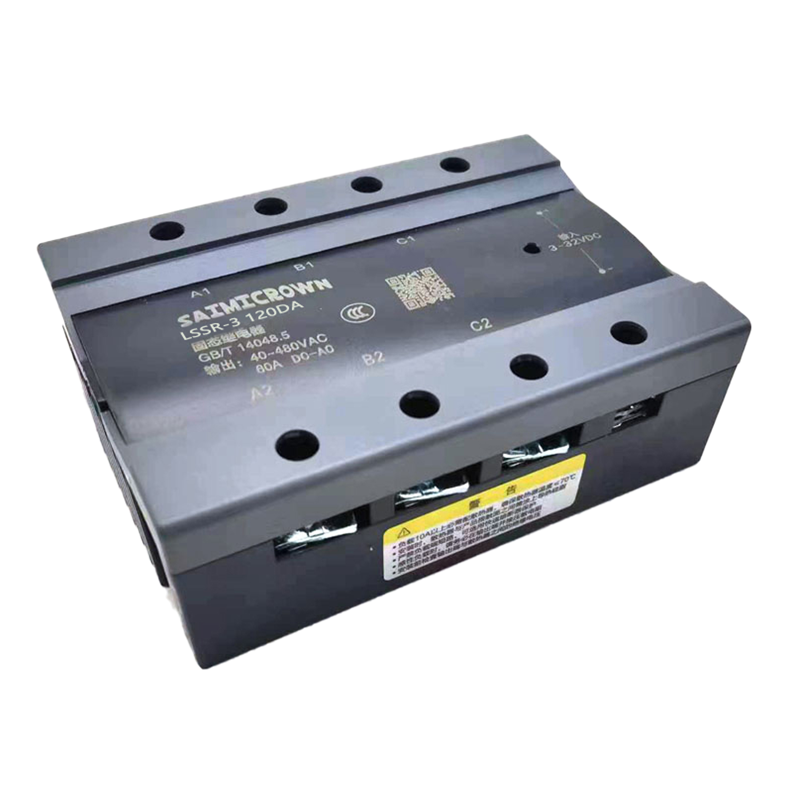 LSSR-3 120A Three Phase DC Control AC Solid State Relay Industrial Module Supplier LSSR-3-48120