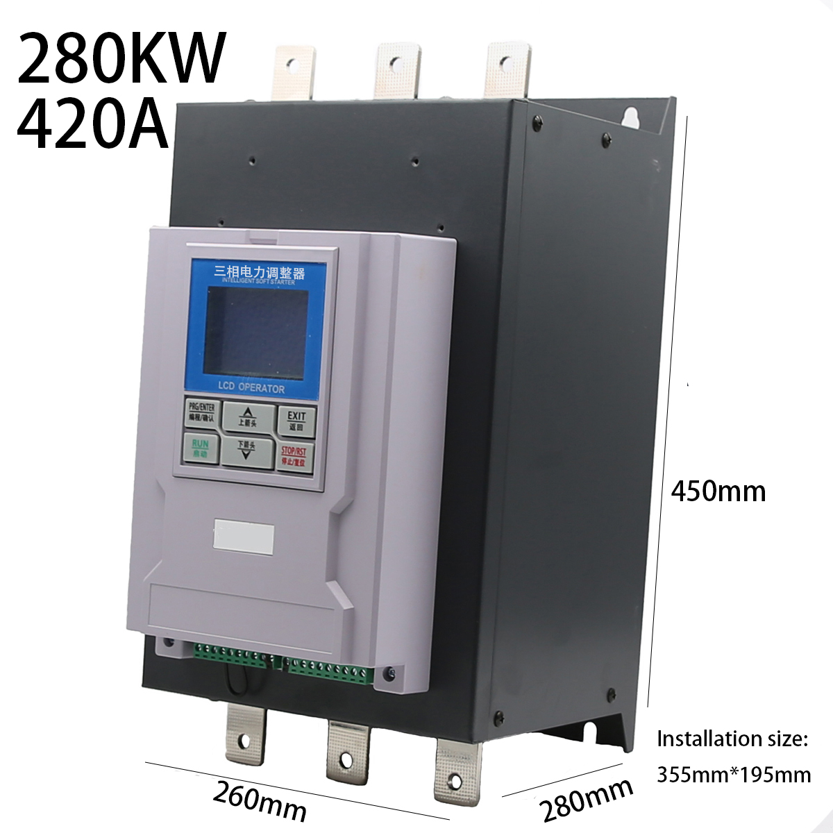 Three Phase Regulator 110-480VAC 280kw SCR Power Regulator Voltage Controller 420A 4-20mA with RS-485 