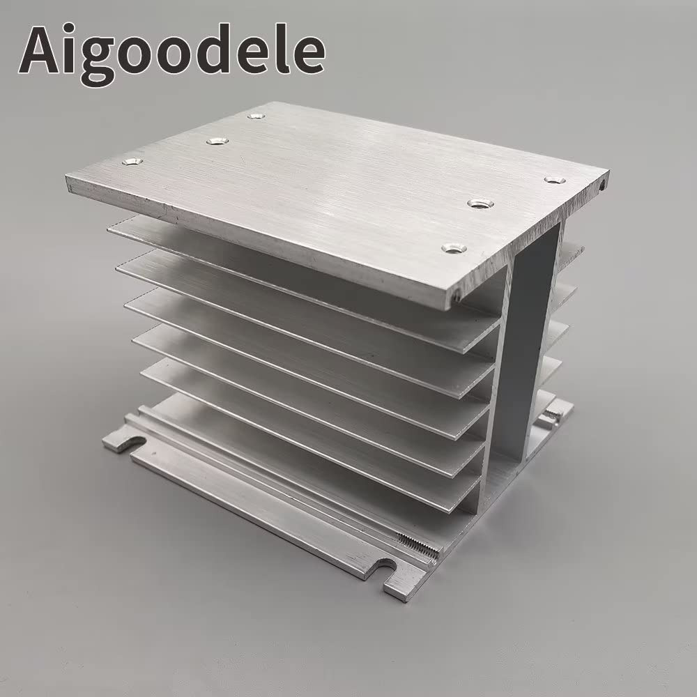 H110 Aluminum Heat Sink | Three Phase Solid State Relay Cooling 10A-40A